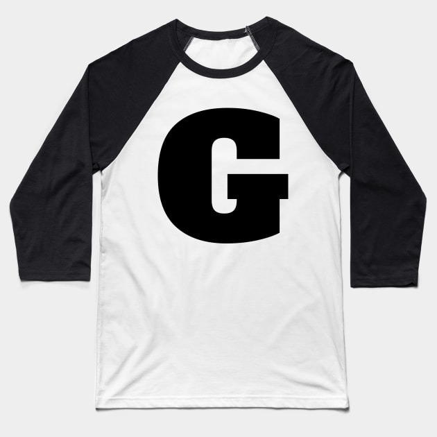 Alphabet G (Uppercase letter g), Letter G Baseball T-Shirt by maro_00